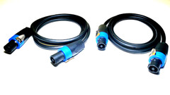 2-pcs 3ft Speakon To Speakon cable Neutrik NL4FC type Connectors Dj’s Pro Audio