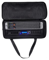 Rockville RRB45 4U Rack Bag with Double-Sided Access, 16″ Depth, 16″, Black