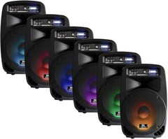PRORECK Dance 15 Inch PA System Speaker 2000W 2-Way Powered PA Portable Speakers