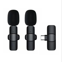 Rillpac Wireless Lavalier Microphones for iphone & Android Recording – 2 mics