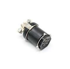 7-Pin Female Miniature Hexagonal Panel Connector Socket Clip Hood 126-196-1000