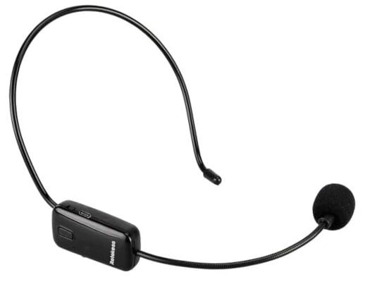 TR503 Wireless FM Microphone Headset, Hands-Free with Rechargeable Battery