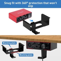 Under Desk Mount for Focusrite Scarlett Solo 3rd Gen/Solo 4th Gen with Headph…
