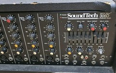 Sound Tech 306d Digital Delay Powered Mixer 6 Channel Live FX Gear Stage Sound