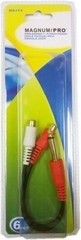 MAGNUM PRO MDJY4 PRO Series 6 Inch 1/4 Inch Mono Male Plug to Dual RCA Female Pl