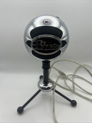 Blue Snowball USB Microphone – Brushed Aluminum TESTED AND WORKING
