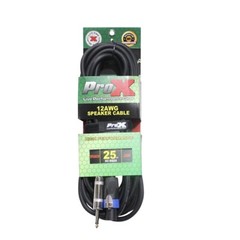 ProX XC-SQ25 25FT 12 AWG SpeakOn to 1/4″ TS Performance Speaker Cable