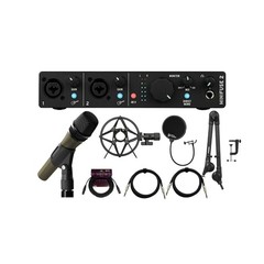 Arturia MiniFuse 2 USB C Audio Interface Microphone 2x TRS Cable Bundle