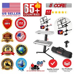 5Core Keyboard Stand 2 Tier Classic Adjustable Electric Piano Sturdy Holder