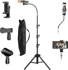 Microphone Stand For singing Most Mic, 75″ gooseneck, Black