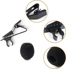 Lapel Microphone Clips Replacement Kit 18Pcs Lavalier Mic Clips