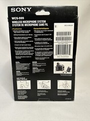 Sony WCS-999 Professional Quality 900MHz Wireless Microphone System NEW Open Box