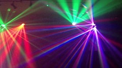 SHOWTEC CYCLONE 4 LED Multi Lens Laser-Sharp Rotating Beam FX