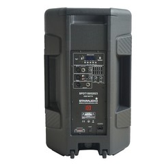 2 STARAUDIO PA Audio Speaker SD Card Powered Karaoke Bluetooth DJ Party Speakers