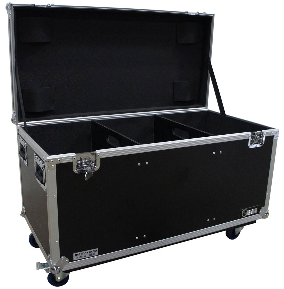 Harmony HCUT4422W Pro Audio DJ Large 44 x 22 x 22 Utility Road Trunk Case Wheels