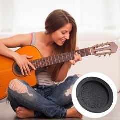 Tiiyee Guitar Soundhole Cover Rubber Feedback Noise Blocker for 41in Guitar |…