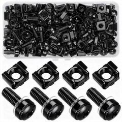 40 Pcs/20 Set Rack Mount Screws and Cage Nuts for Server Rack Cabinet, Black …