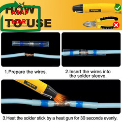 400 PCS Solder Sticks With Heat Gun, White, Red, Green, Blue, Yellow,…