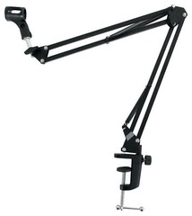 Rockville DMS30 30″ Microphone Boom Arm Studio Podcast USB Mic Stand+Desk Clamp
