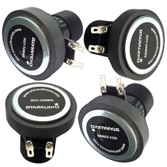 4-Pack 25MM Titanium Drivers Compression Screw-on Horn Speaker Driver Tweeters