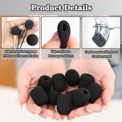 5pcs Headset Microphone Foam Covers Windscreen Noise Reduction Mini Sponge