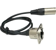 Premium XLR Pass Through cable for Pro Audio Installations (Male to Male)