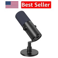 TD510 AIR Dynamic Podcast Microphone with AI Noise Cancellation & Desktop Stand