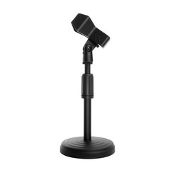 Desk Mic Stand – Upgraded Adjustable Table Microphone with Black