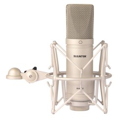 SUUNTOK Condenser Microphone XLR, Large Diaphgram Professional Recording Card…