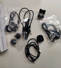 Hotec Wireless System with Dual Headset Microphones/Lavalier Lapel Mics