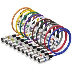 Reliable XLR Cable 10 Pack, Male to Female