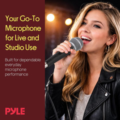 Professional Dynamic Vocal Microphone – Moving Coil Dynamic Cardioid Unidirectio
