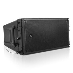 Sound Town 2×8″ Powered Line Array Speaker w/ DSP, Black(ZETHUS-A28PW)