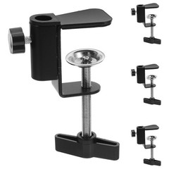 4Pcs Reusable Desk Edge Clamps with Flexible Rotation for Industrial Work
