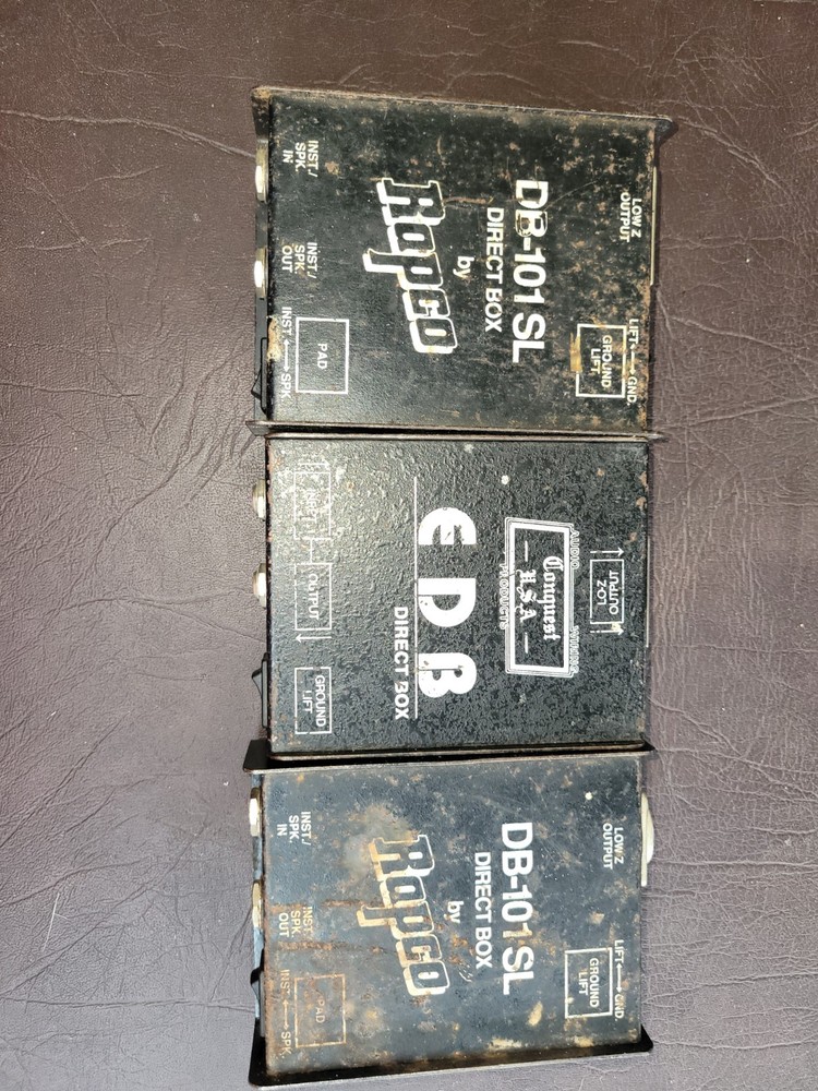 3 Rapco DB-101SL Box DI Direct Injection Box & Conquest USA EBD