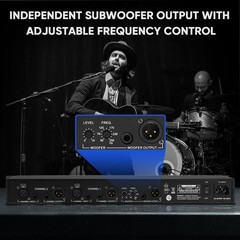 Stereo Graphic Equalizer 15-Band EQ for Home Audio System, Rack Mount Dual Ch…
