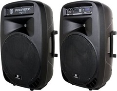 PRORECK PARTY 15 PA Speaker System Powered DJ Bluetooth 2000W 15″ DJ Speaker Set