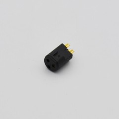 mini xlr 3/4/5 pin female connector 5lot for audio microphone mic cable silver