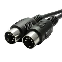 Nickel-Plated MIDI 5-pin Male to Male Connecting Cable Copper Material Keyboard