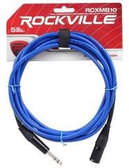 8 Rockville 10′ Male REAN XLR to 1/4“ TRS Cable (4 Colors x 2 of Each)