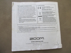 ZOOM Q8 HANDY VIDEO RECORDER Original User Guide Instruction Manual 2015