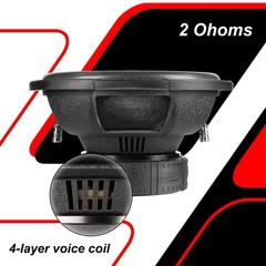 Single 708-D2 8″ Dual 2 Ohm 2000W Car Subwoofer Loud Audio Competition