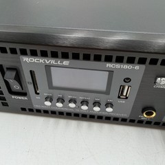 Rockville RCS180-6 180 Watt 6 Zone 70v Commercial/Restaurant Amplifier/Bluetooth