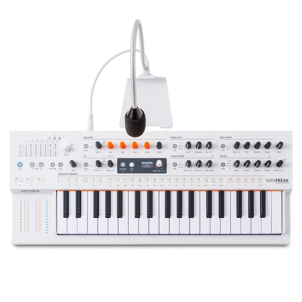 Arturia MiniFreak Vocoder 37-key Hybrid Synthesizer – White (Open Box)