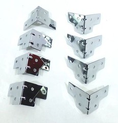 (8) Eight 6 Hole Medium Corner Brace for ATA Flight Case – Chrome Finish