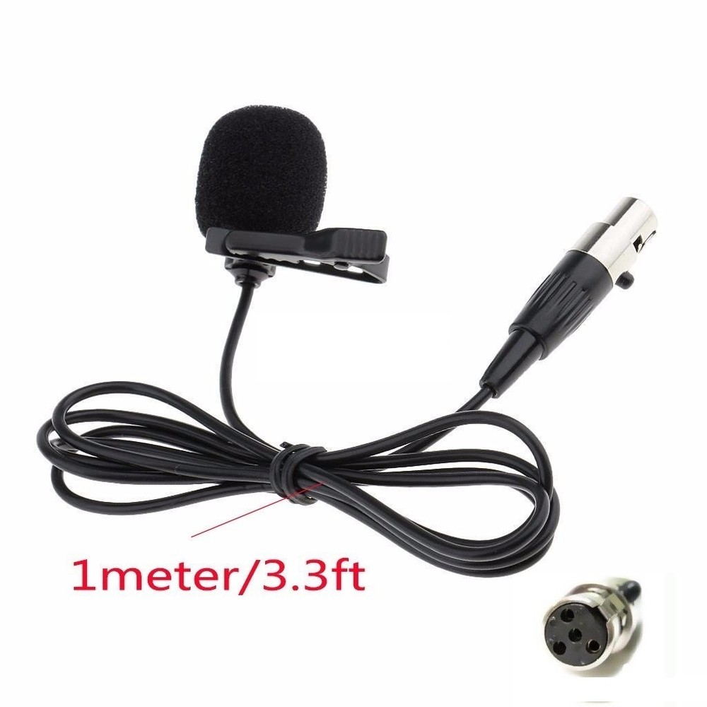 Pro Lavalier Lapel Microphone Microdot For SHURE Wireless Transmitter ta4f 4 Pin