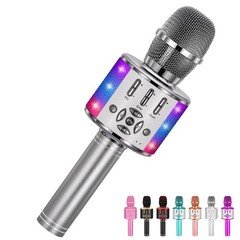 Karaoke Microphone Machine Bluetooth Microphone Portable Wireless Karaoke Mac…