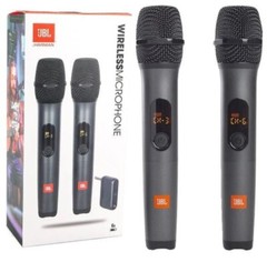 JBL Wireless 2 Microphone System -Rechargeable UHF Receiver with 6-Hour Battery