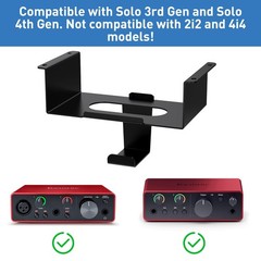 Under Desk Mount for Focusrite Scarlett Solo 3rd Gen/Solo 4th Gen with Headph…