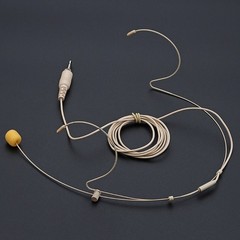 Headset Microphone Headworn with 3.5mm Screw Locking Plug Easy to Use